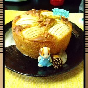 チョロリスの作ってみた!投稿(りんごケーキ♪ホットケーキミックスで簡単&バター不使用！)