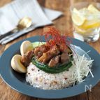 ヘルシー！
豚肩ロースで作る、魯肉飯(ルーローハン)