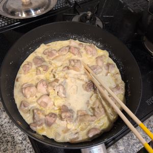 652008の作ってみた!投稿(【我が家の定番♡︎とろとろ白菜とチキンのクリーム煮】)