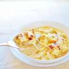 白菜と厚揚げの味噌グラタン