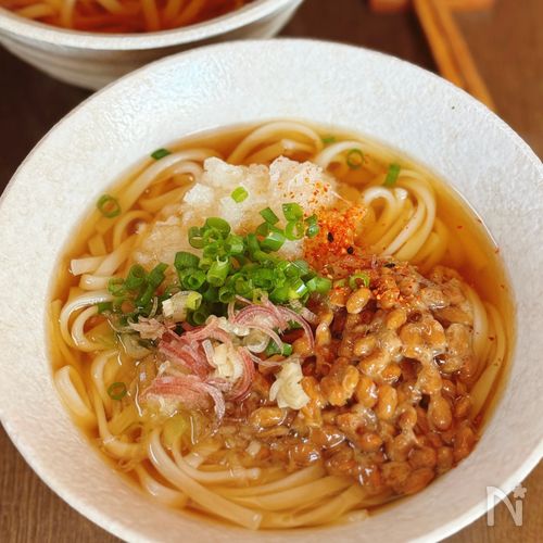 【納豆おろしうどん】栄養満点＆やさしい味わい♡