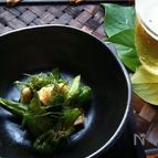 ハーブとしし唐とブルーチーズの味噌和え