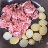 【豚こまじゃがのにんにく醤油炒め】スタミナ満点💯男子喜ぶ！の工程3