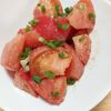 よっこの作ってみた!投稿(5分で完成！【トマトの中華胡麻サラダ】胡麻油香る♩)