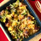 トースターで簡単！さつまいもとブロッコリーの味噌マヨ焼き
