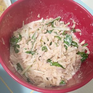 milkの作ってみた!投稿(切り干し大根と水菜とツナのオイレモンマヨ和え)