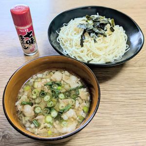 さとちゃん。の作ってみた!投稿(絶品濃厚！『甘辛ネギ豚つけ素麺』)