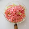 10分で！【キャベツとハムのコンソメスープ】甘みが体に染みるの工程1