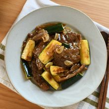 【夏のスタミナ中華】牛肉とズッキーニのにんにくコク旨炒め