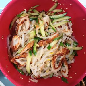 milkの作ってみた!投稿(簡単ヘルシーなお惣菜😘♪もやしとちくわときゅうりの中華和え)