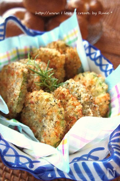 味付けパン粉でカリッと野菜フライ
