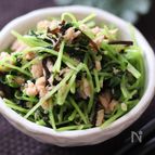 豆苗１袋１人で余裕♡豆苗のツナ塩昆布サラダ