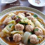 白菜と鶏団子の中華煮込み