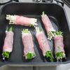 ニラとえのきの豚肉巻き焼き(梅肉ラーポン酢かけ)の工程3