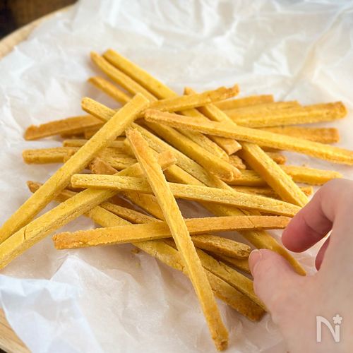 ついつい手が伸びる【米粉のぽりぽりコンポタ🌽スティック】