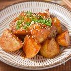 【新じゃがの韓国風煮っころがし】材料一つ！レンジで簡単！