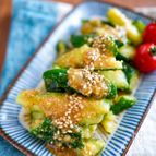 【叩ききゅうりのスタミナ胡麻ナムル】にんにく生姜ごま油♬︎