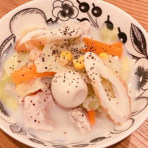 ミルクの作ってみた!投稿(調味料ひとつで！和風ちゃんぽんスープ)