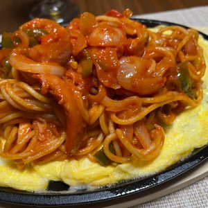 ぽちゃこの作ってみた!投稿(味付けはケチャップだけ♪『昔懐かし♡こくうまナポリタン』)