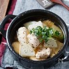 むね肉と大根のにんにく塩スープ【#ヘルシー#おかずスープ】