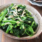 【冷凍作り置き】レンジで！ほうれん草と小えびの中華和え