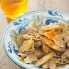 【煮込みは5分】豚肉とごぼうとこんにゃくの炒め煮