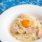 ズッキーニヌードルプラスで野菜もたっぷり！カルボナーラ