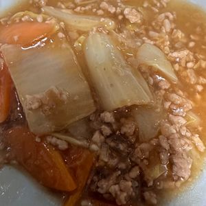 791872の作ってみた!投稿(重ねて10分♪『白菜とひき肉のコクうま♡とろみあん』)