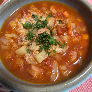 ゆっこの作ってみた!投稿(【お野菜たっぷりミネストローネ】具だくさんヘルシー♪)