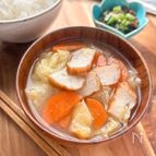さつま揚げと白菜の味噌汁＼いつものお味噌汁に新提案♪／