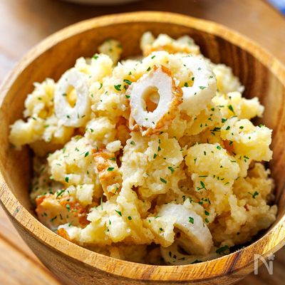 【材料2つレンジで簡単♡】わが家自慢の和風ポテトサラダ