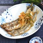揚げ焼きししゃもの南蛮漬け【作り置き】