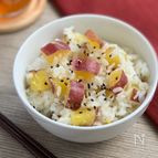 ほっくほく！もち米でおこわ風♪さつまいもご飯