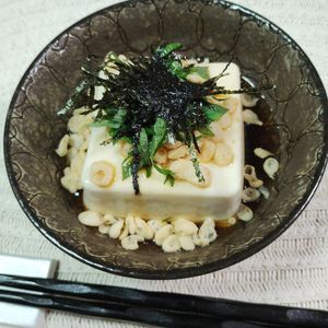 M＊Pの作ってみた!投稿(＼悪魔的おいしさ…!／ おそば屋さんのたぬき冷奴)