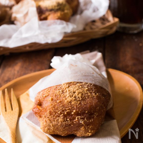 揚げパン風なつかしドーナッツ【ホットケーキミックス】