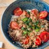 豚ひき肉とトマトの濃厚ごま味噌そうめん【10分ランチ】の工程4