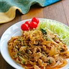 ご飯が進む♪豚こまの紫蘇しょうが焼き