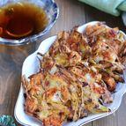 海老とねぎのかき揚げ【揚げない天ぷら】