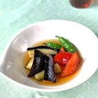 なすの色がきれいな夏野菜の揚げ浸し