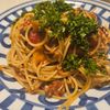 CHIKA KAGAMIの作ってみた!投稿(革命的にうまい♡『鯖缶ときのこの革命トマトパスタ』)