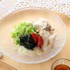 中華風ゆで豚キャベツそうめん