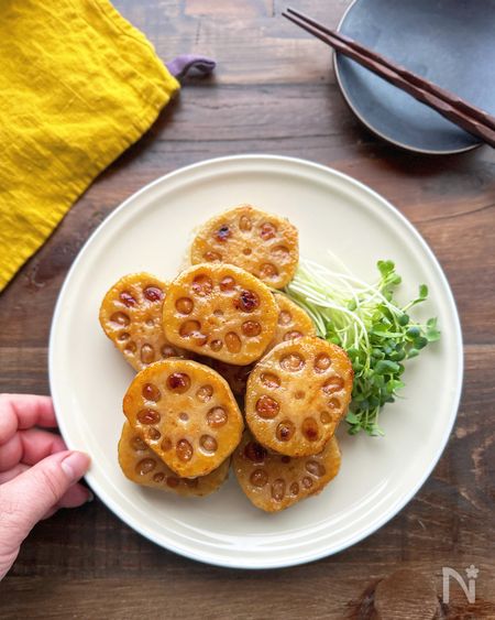 るみさんのれんこんのはさみ焼き工程9