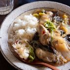 牡蠣と春雨の煮込み