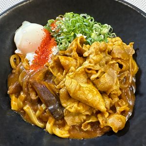 楽ラク手抜キッチン🐶🐾の作ってみた!投稿(豚しゃぶ温玉カレーうどん)