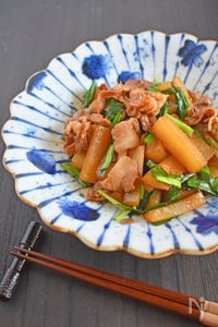 ごはんに合う！豚バラとだいこんのスタミナ炒め