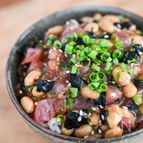 ちょこっと贅沢に！マグロ納豆ごはん