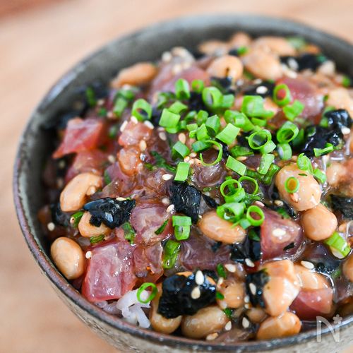 ちょこっと贅沢に！マグロ納豆ごはん