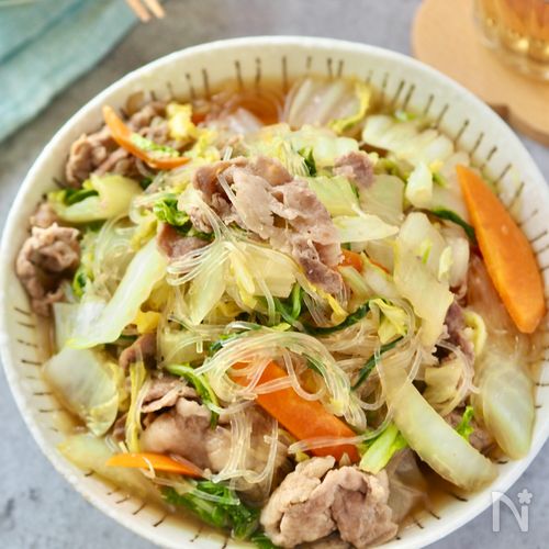 ほっこり美味しくて子どもが喜ぶ【白菜の春雨煮】