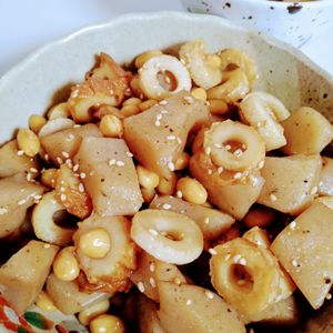 ゆみの作ってみた!投稿(【蒟蒻とお豆さんのうま煮】作り置き/お弁当に♡︎)