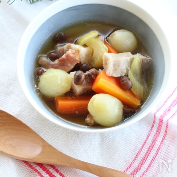 炒り大豆のカスレ